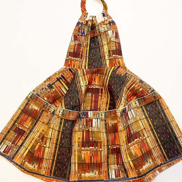 H&M limited ed. colorful expressions backless dress size 8 - Picture 2 of 4